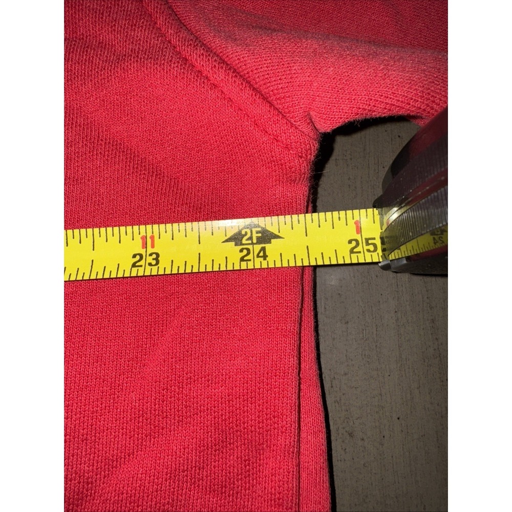 Vintage Nike Crewneck Sweatshirt Size‎ large center swoosh 90s nike Red Gray - Picture 4 of 10